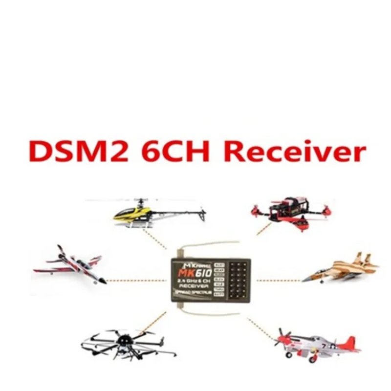 DSM2 MK610 AR6100 2.4G 6CH RC  - Rc Hobby Shops review and price